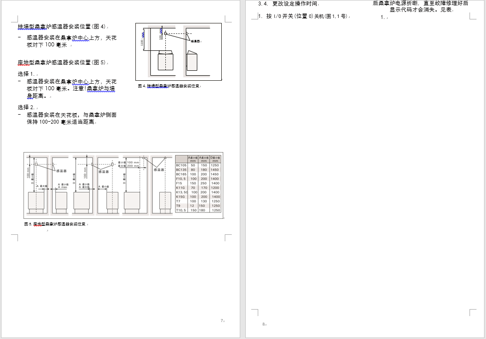 HARVIA哈维亚CH150温控器安装使用说明书